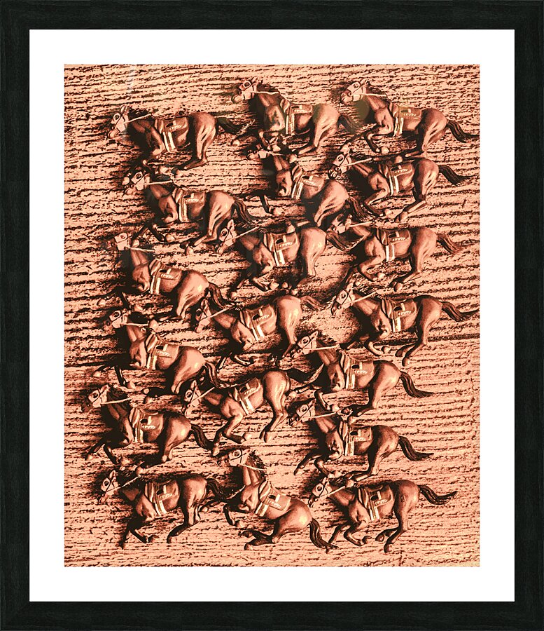 Racing lineup Picture Frame print