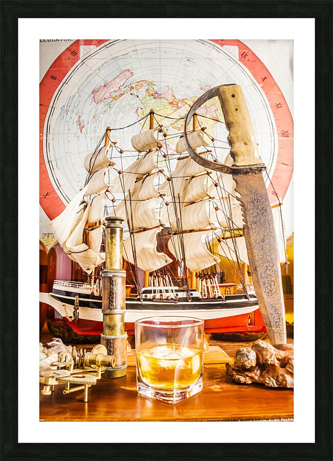 Captains stock Picture Frame print