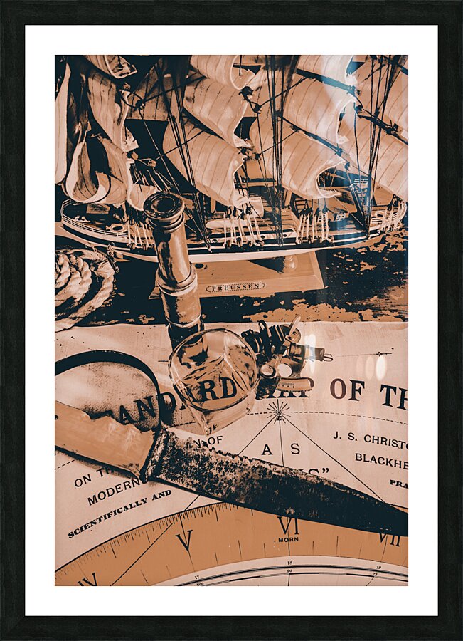 A pirates standard Picture Frame print