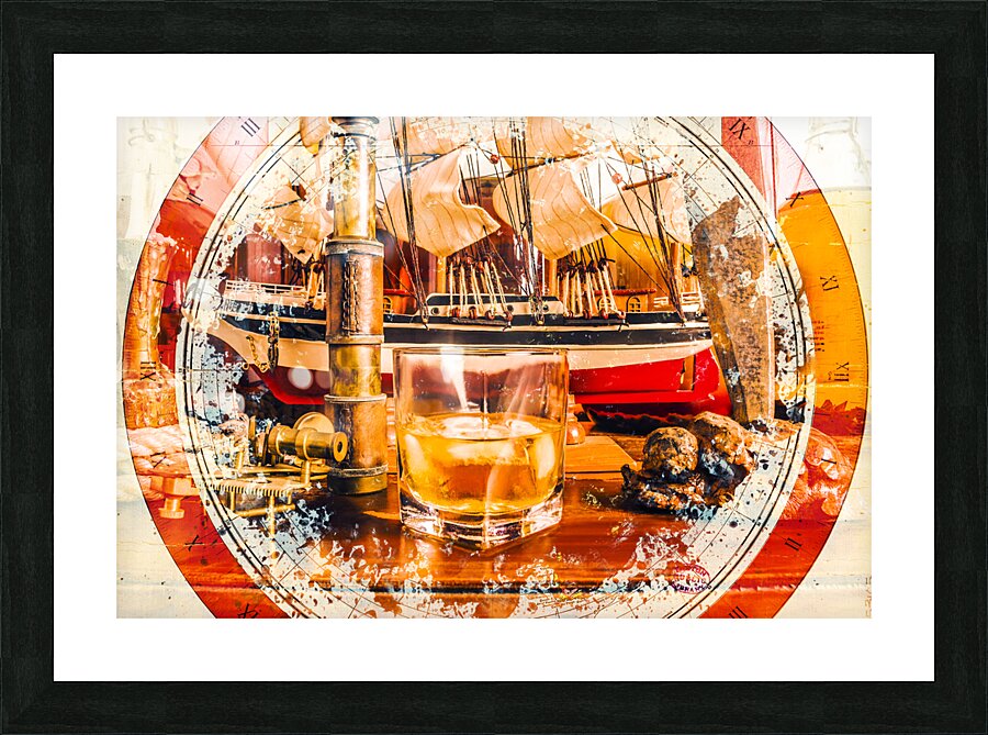 A round adventure Picture Frame print