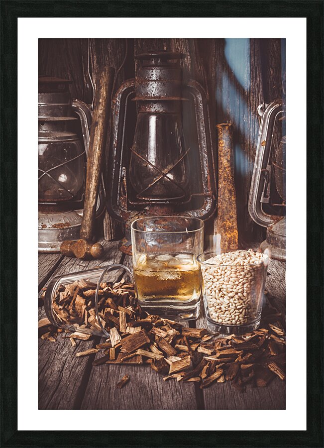 Whisky barn Picture Frame print