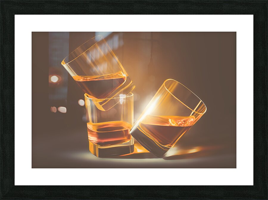 Liquid gold Picture Frame print