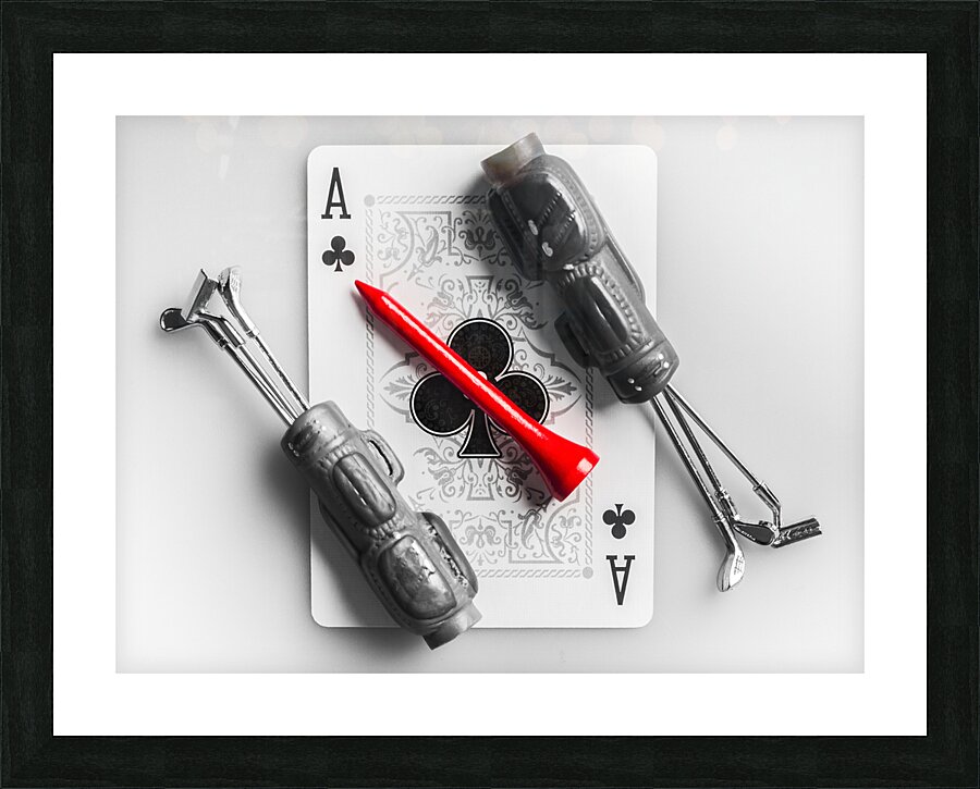 Clubs and aces Picture Frame print