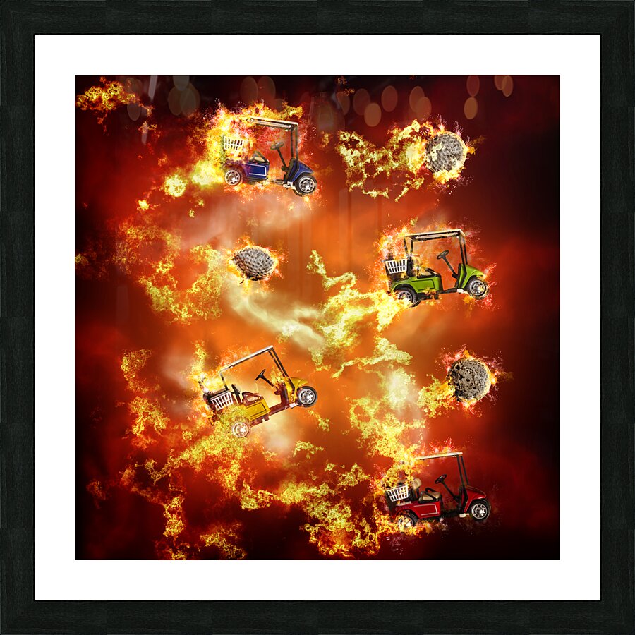 Fore course scorcher Picture Frame print