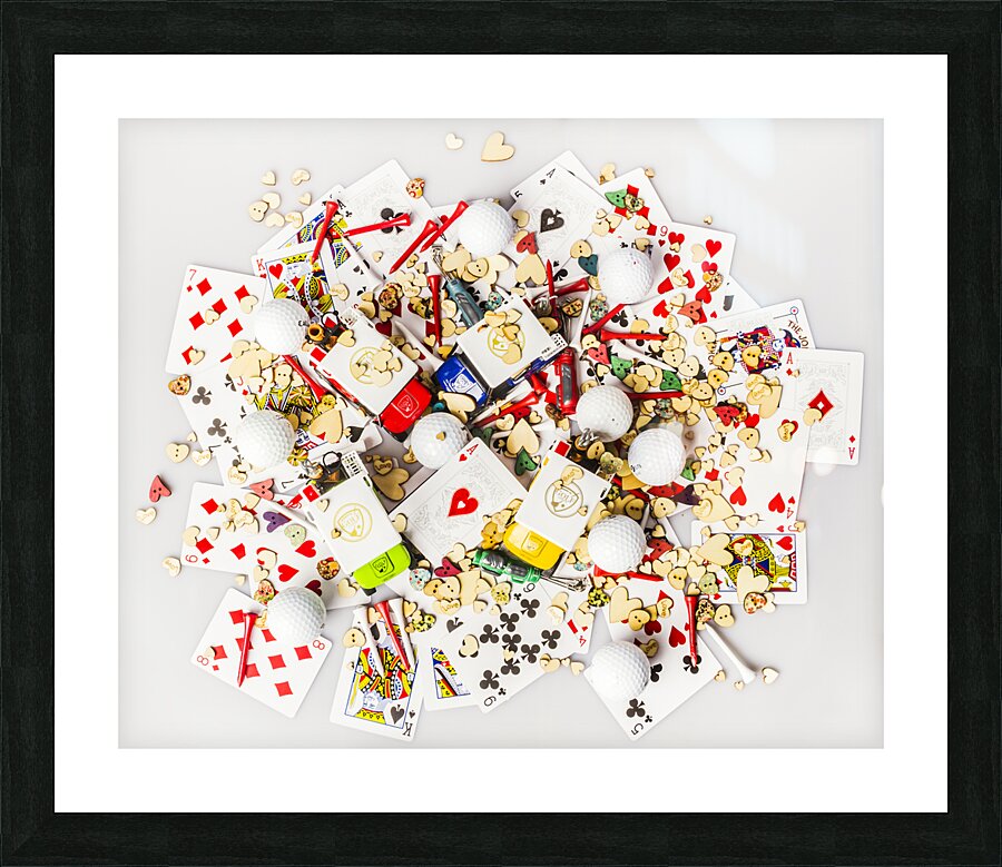 Coursing hearts Picture Frame print