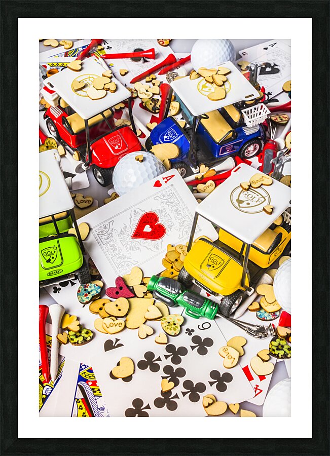 Hearts and carts Picture Frame print