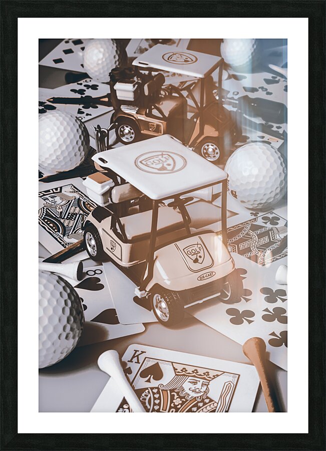 Golf Cardt Picture Frame print