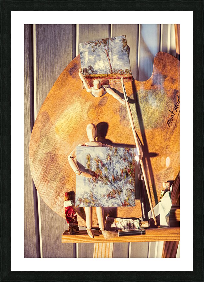 Painting miniatures  Picture Frame print