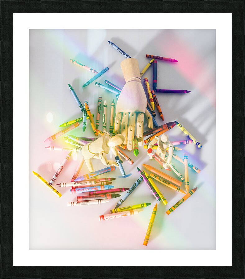 Colouring Picture Frame print