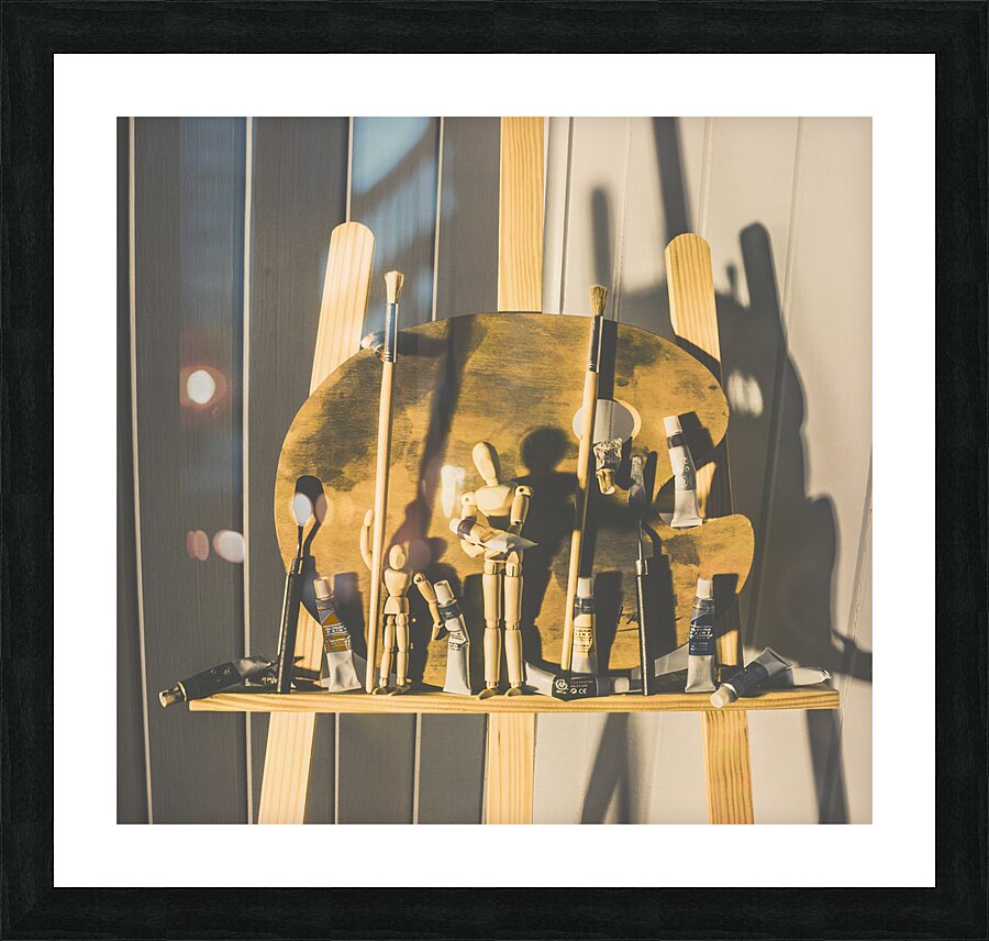 Puppetry of painters  Picture Frame print