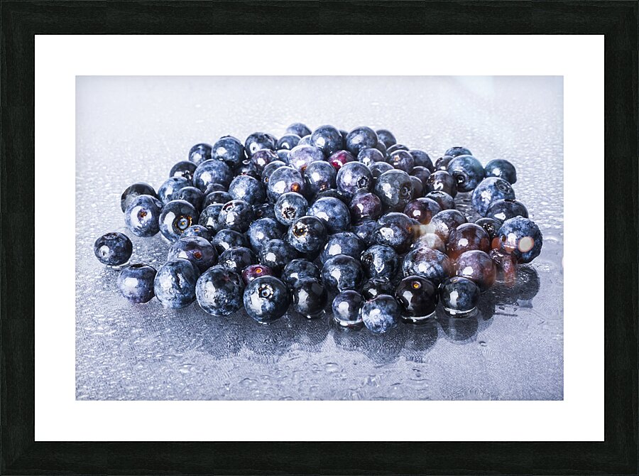 Blueberry bunch Picture Frame print
