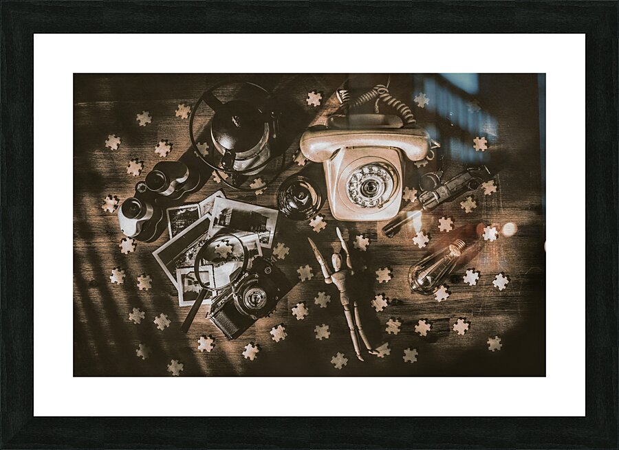 A detective story Picture Frame print