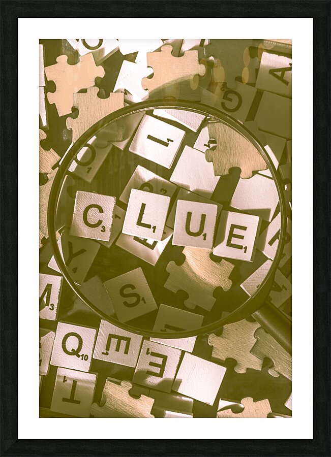 Inspector clue so Picture Frame print