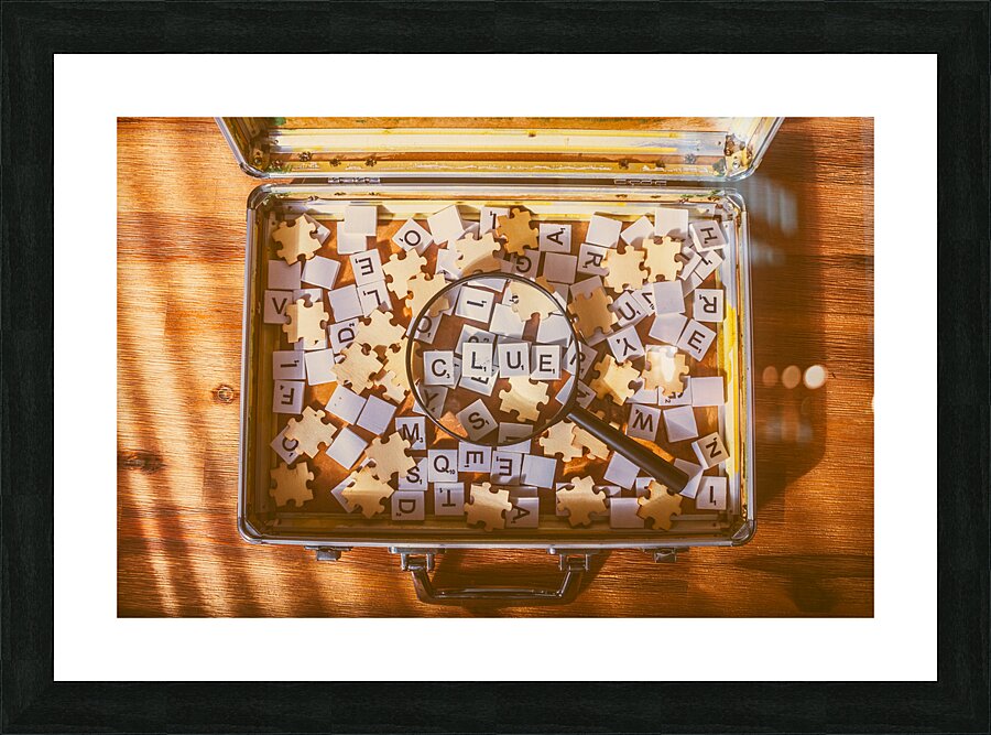 Clued in Picture Frame print