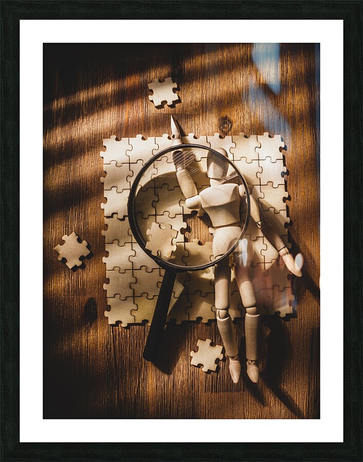 Hole in the plot Picture Frame print