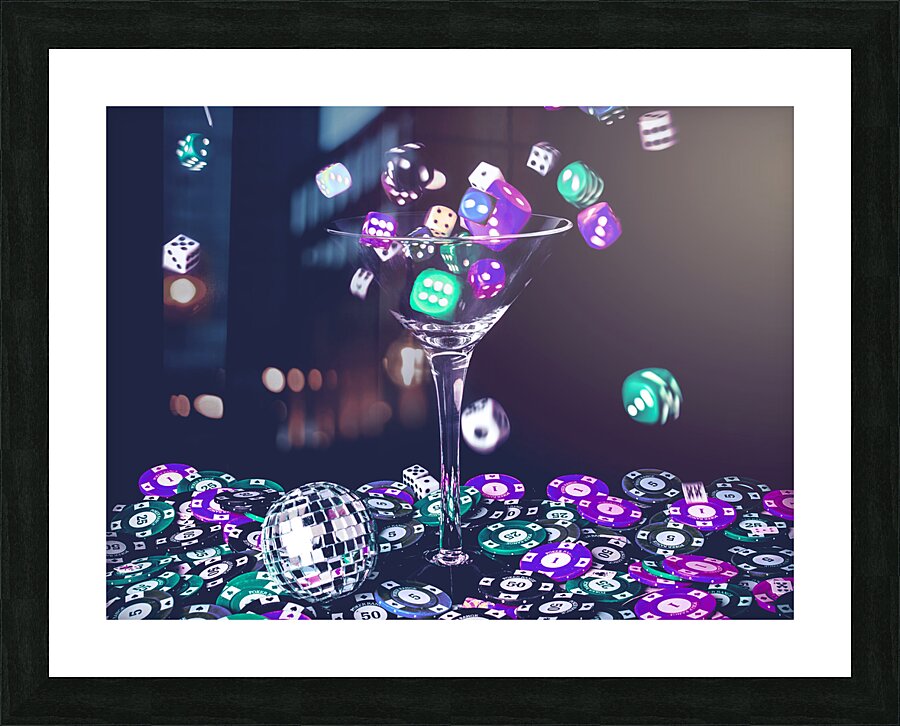 Neon roll Picture Frame print