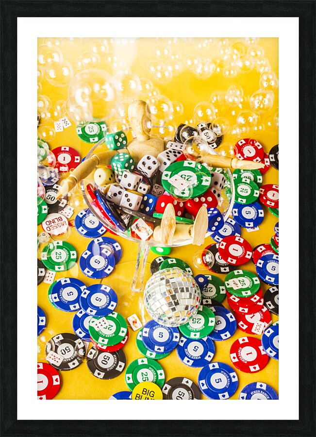 Bubbly bath Picture Frame print