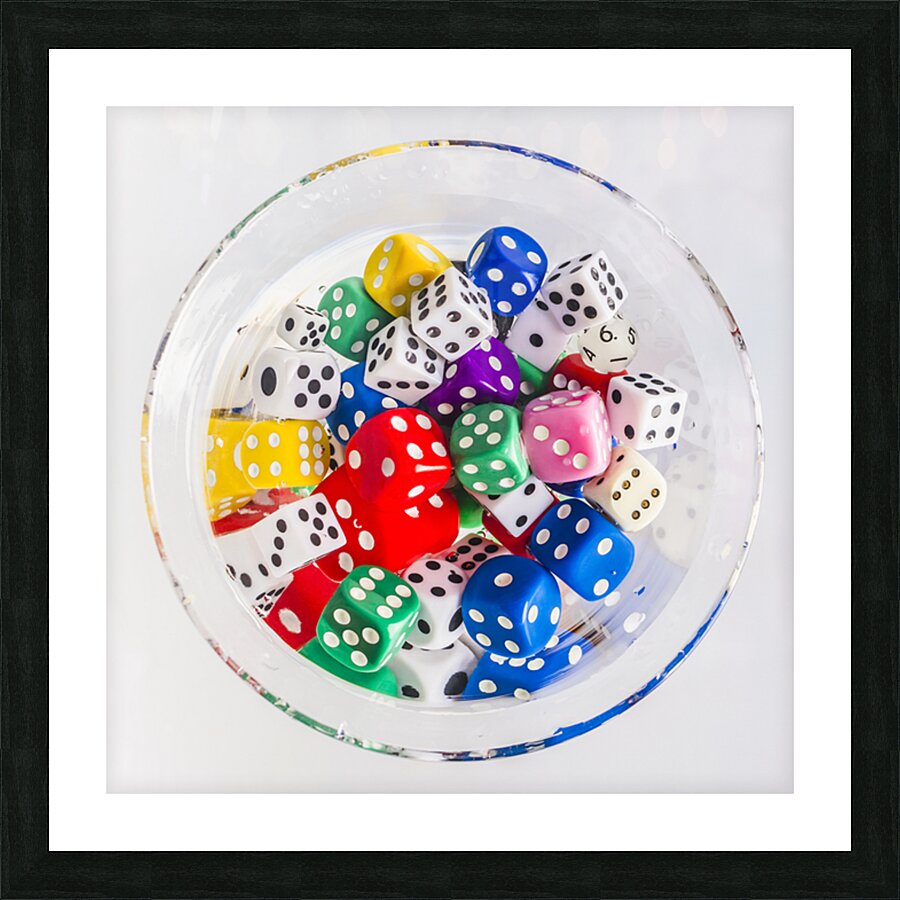 Squares and rounds Picture Frame print