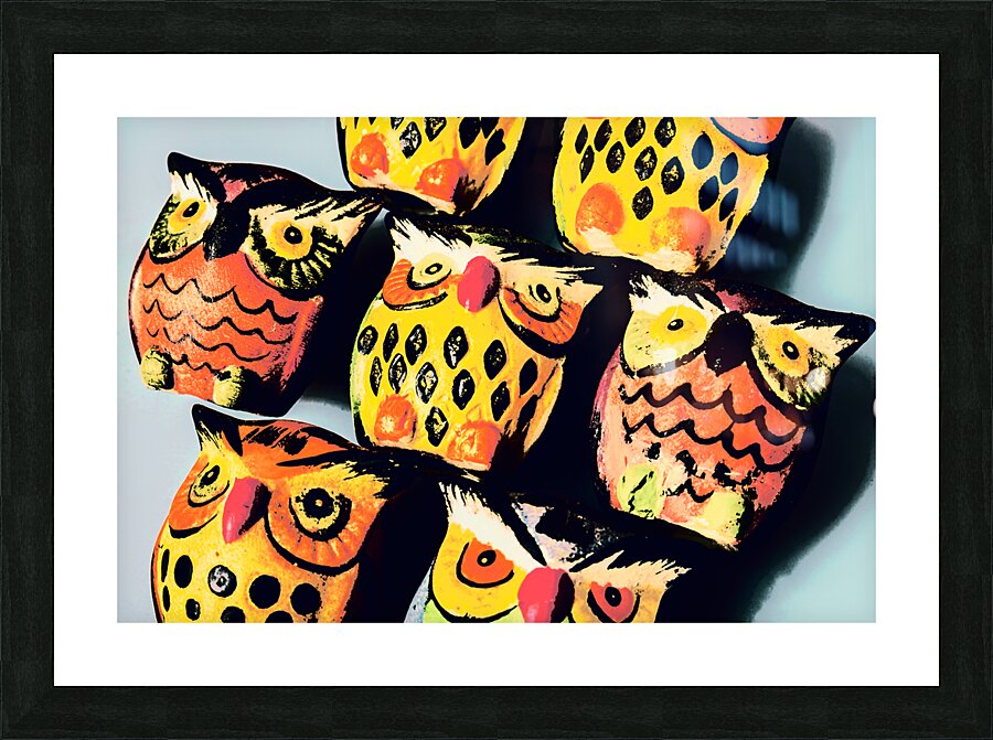 Owlrangement  Picture Frame print