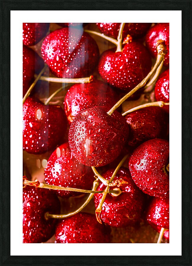 Cherry closeups Picture Frame print