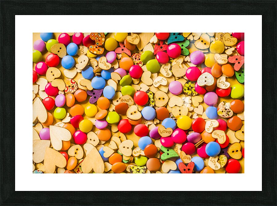 Hearts And Sweets Picture Frame print