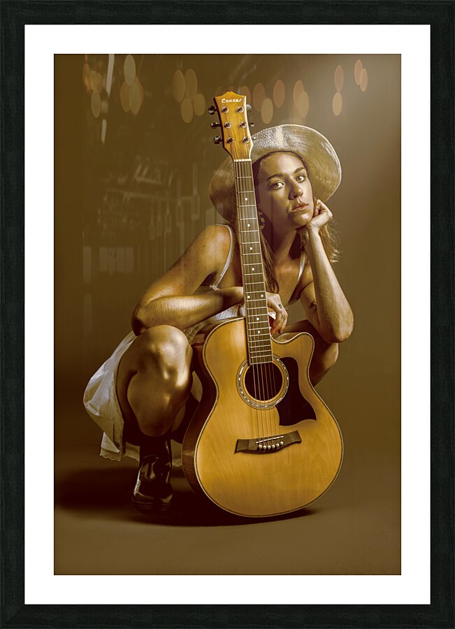 The Stage Poet Picture Frame print