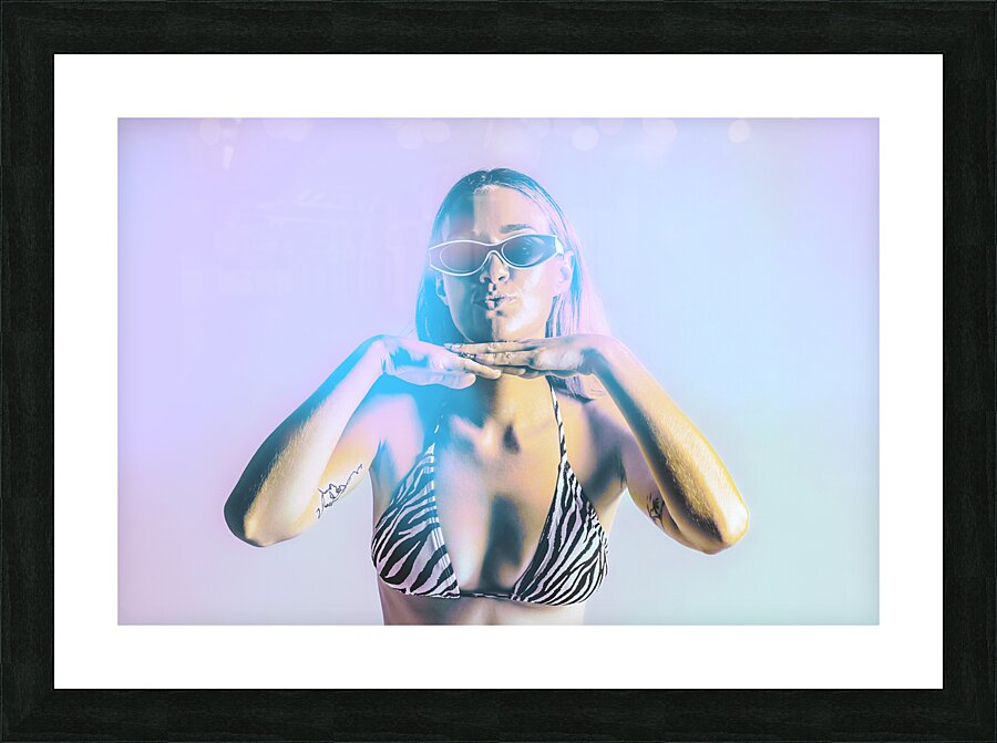 Beach Babe Pop Art Picture Frame print