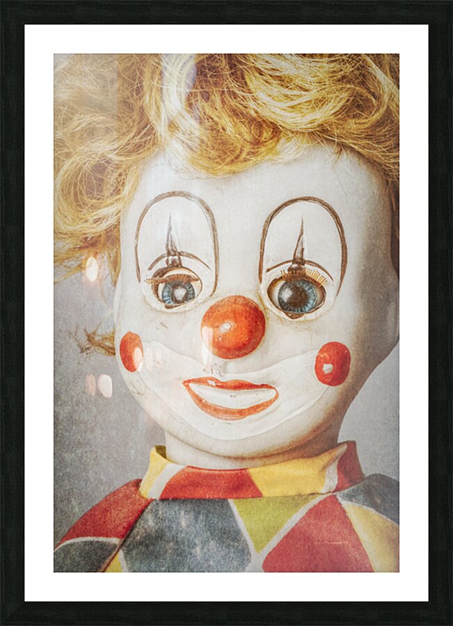 Clown Face Picture Frame print