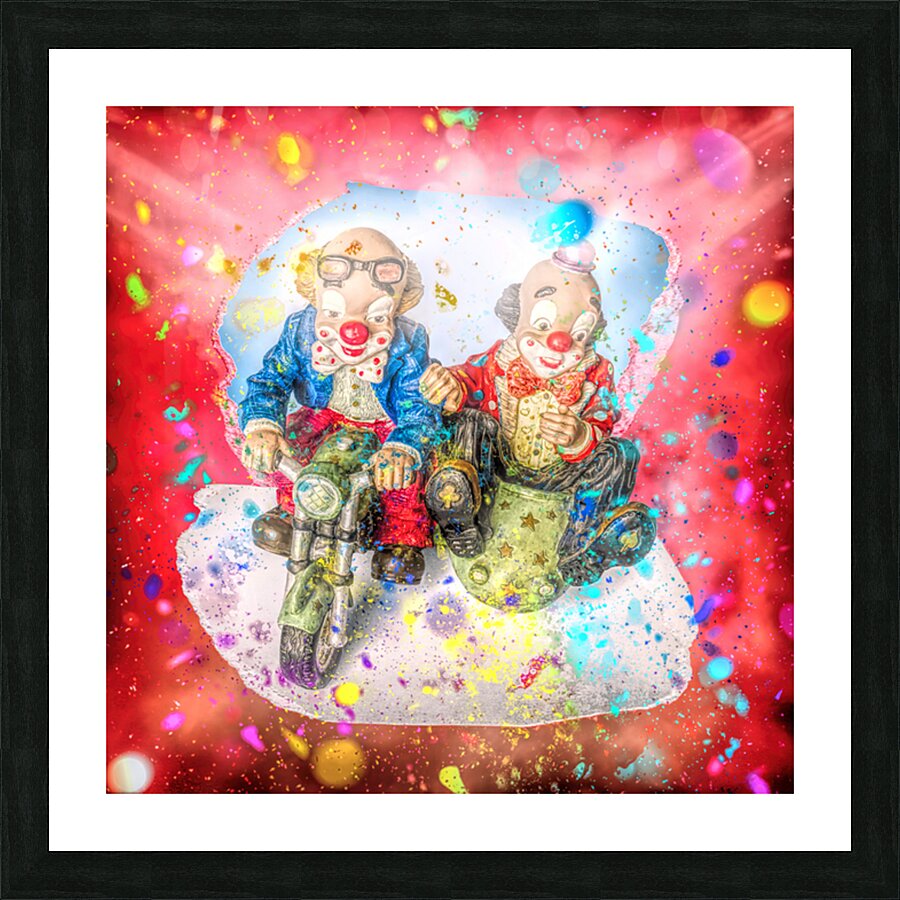 Clowns n Confetti Picture Frame print