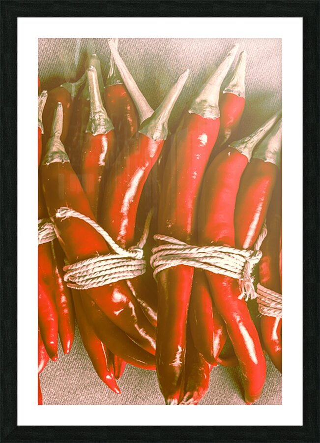 Prepper peppers Picture Frame print