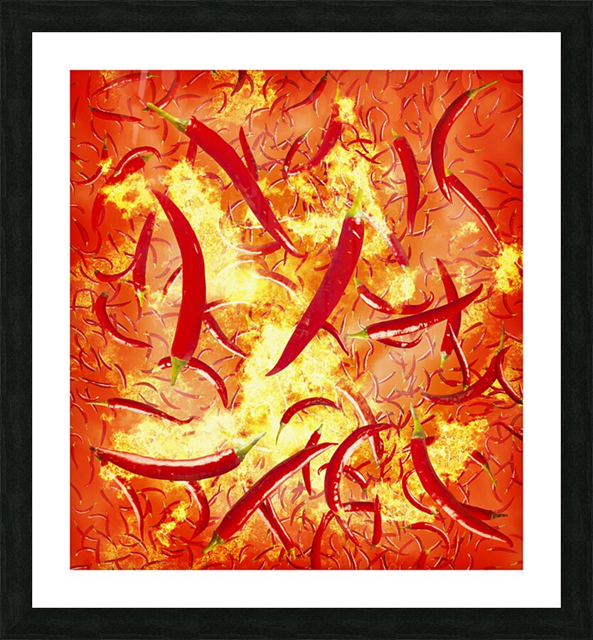 Scorchilli Picture Frame print