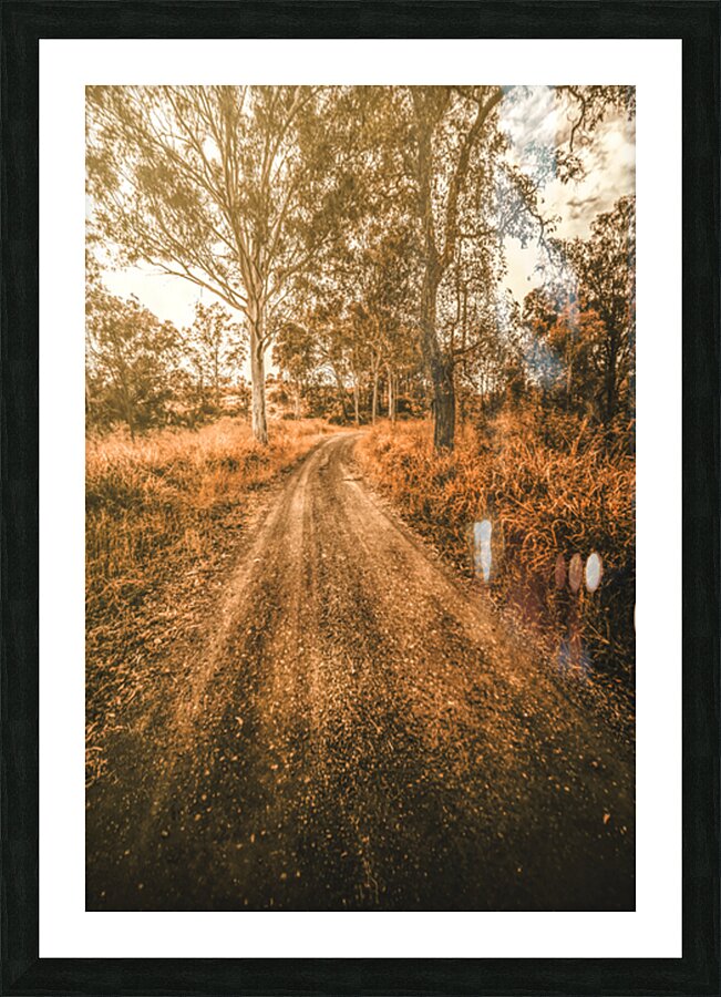Bucolic Backroad Picture Frame print