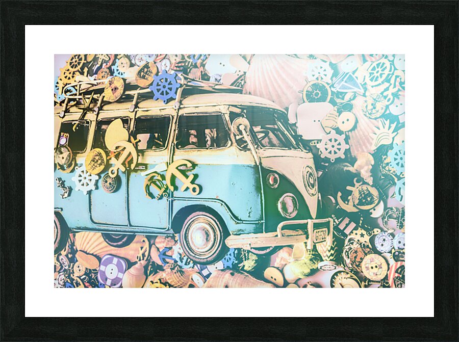 Beach Break 1960 Picture Frame print