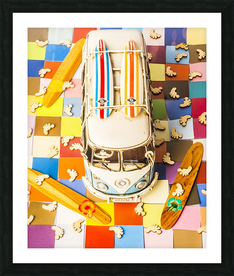 Boards And Blocks Picture Frame print