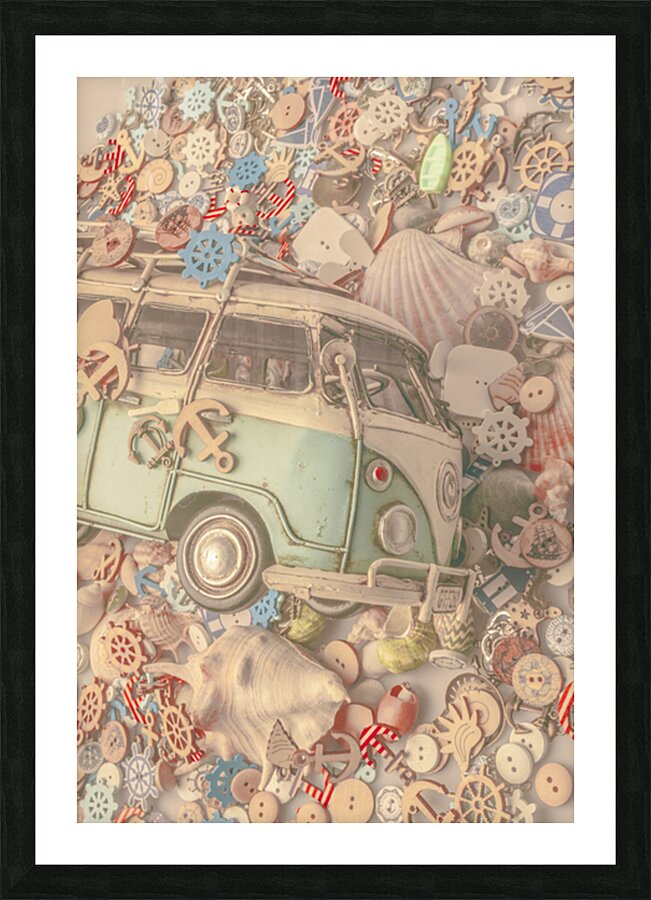 Pastel paradise Picture Frame print