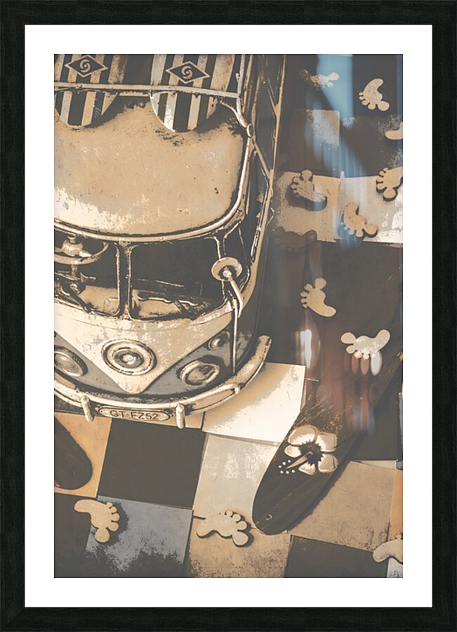 Coast Tin Through Picture Frame print