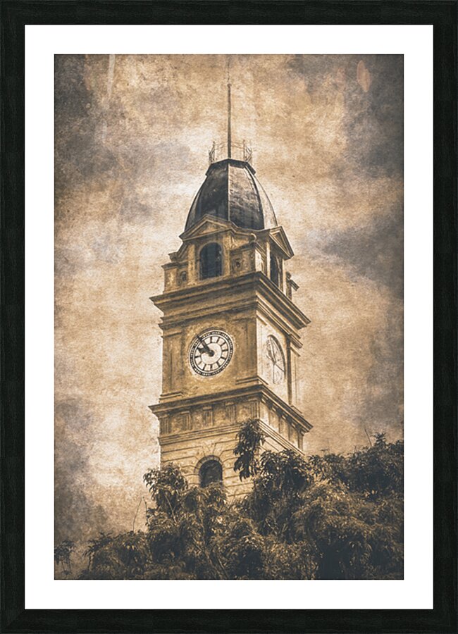 Bundaberg Post Office Clock Tower Picture Frame print
