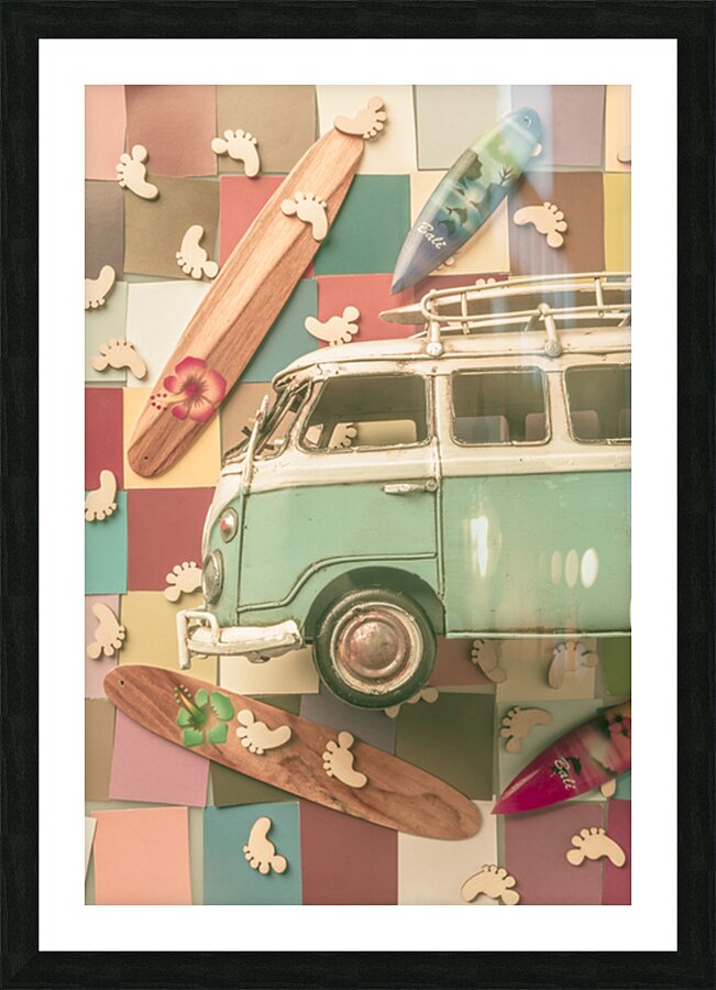 Coast Collage Picture Frame print