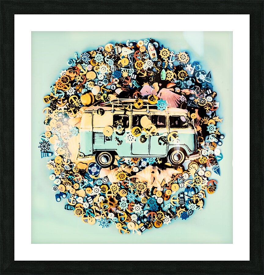 Coasting Around Picture Frame print