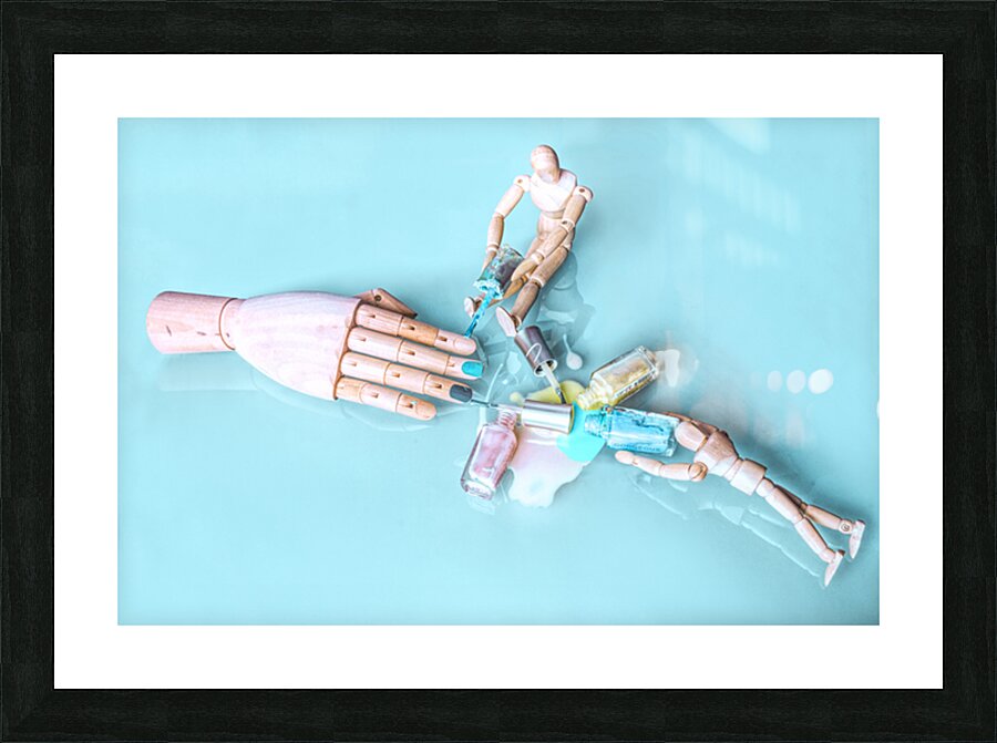 Mannequin Manicure Picture Frame print