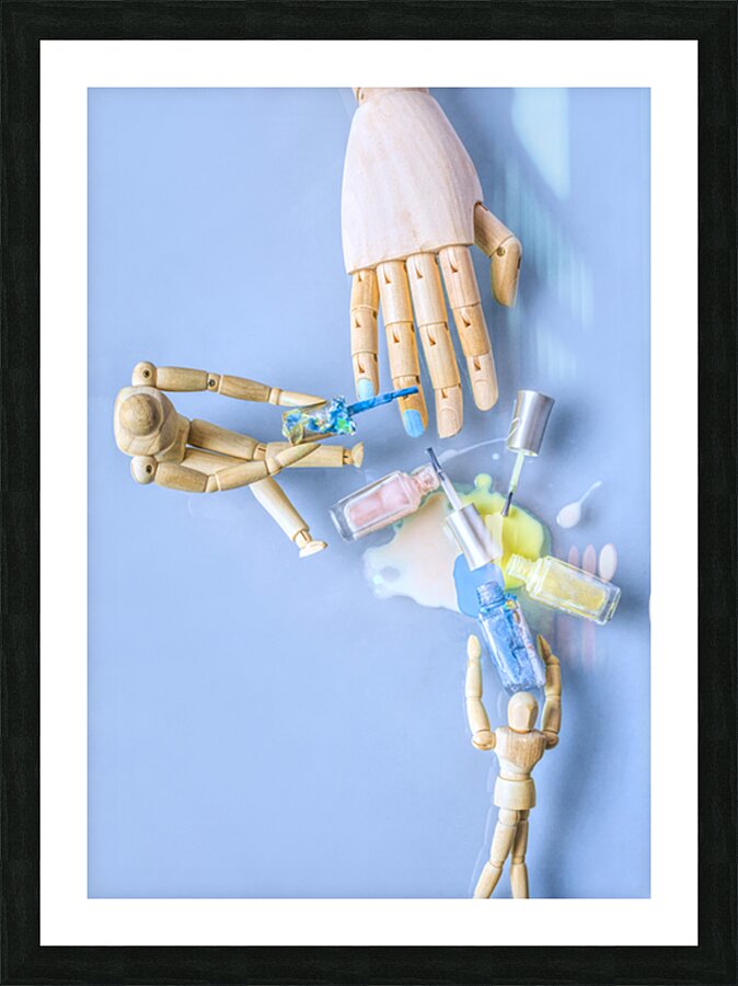 Finger Puppets Picture Frame print