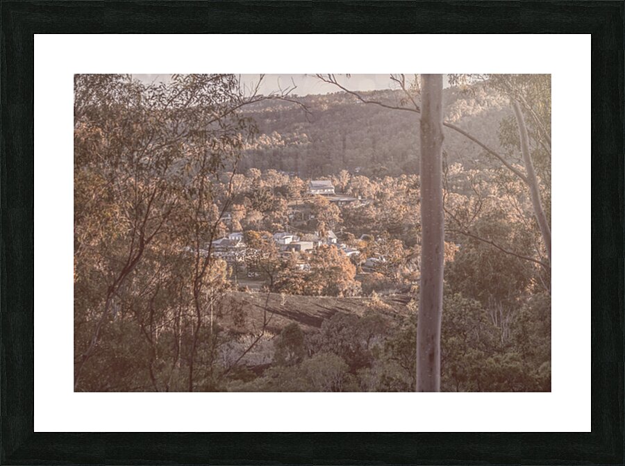 Cosy Country Town Picture Frame print