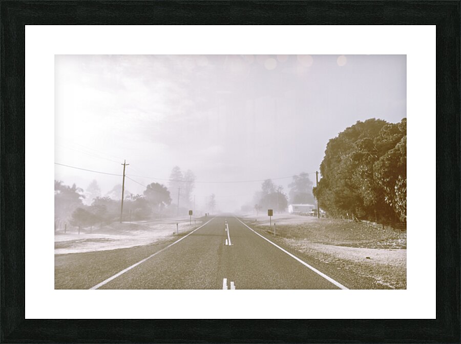 Into The Grey Picture Frame print