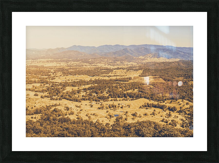 Faded Old Rustic Country Picture Frame print