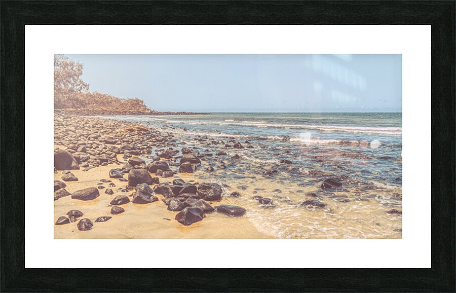 Retro Rocky Dusk Picture Frame print