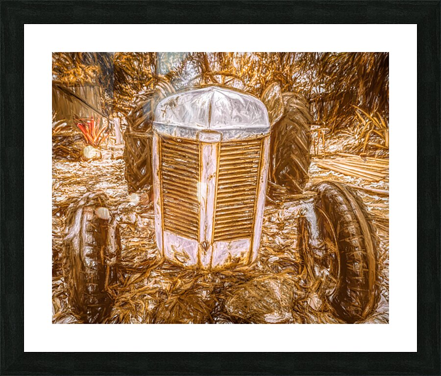 Timeworn Tractor Picture Frame print