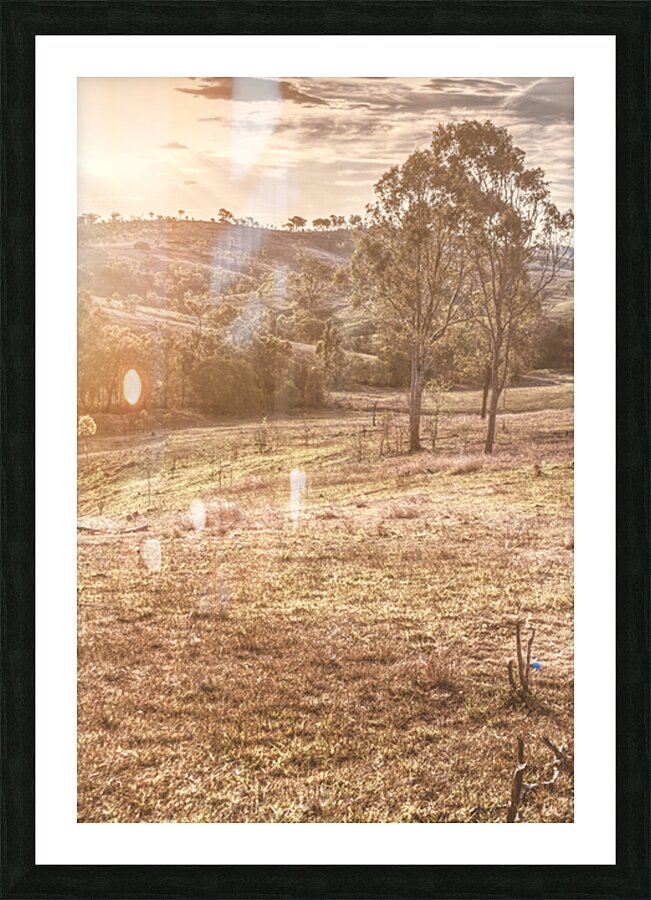 Bathes The Hills Picture Frame print