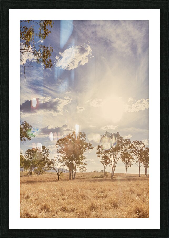 Bleached Country Vertices Picture Frame print