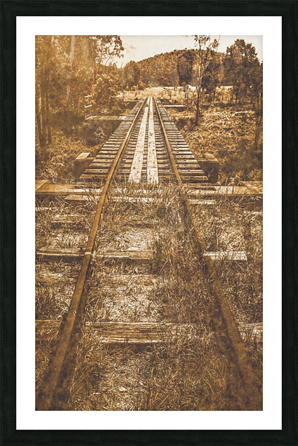 Rusty Rail Picture Frame print