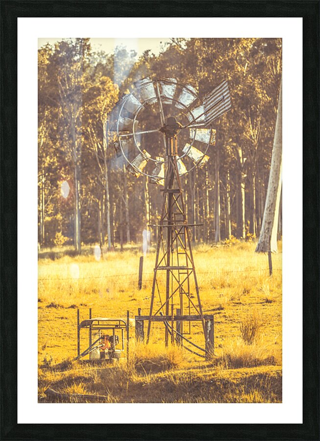 Golden Mill Picture Frame print